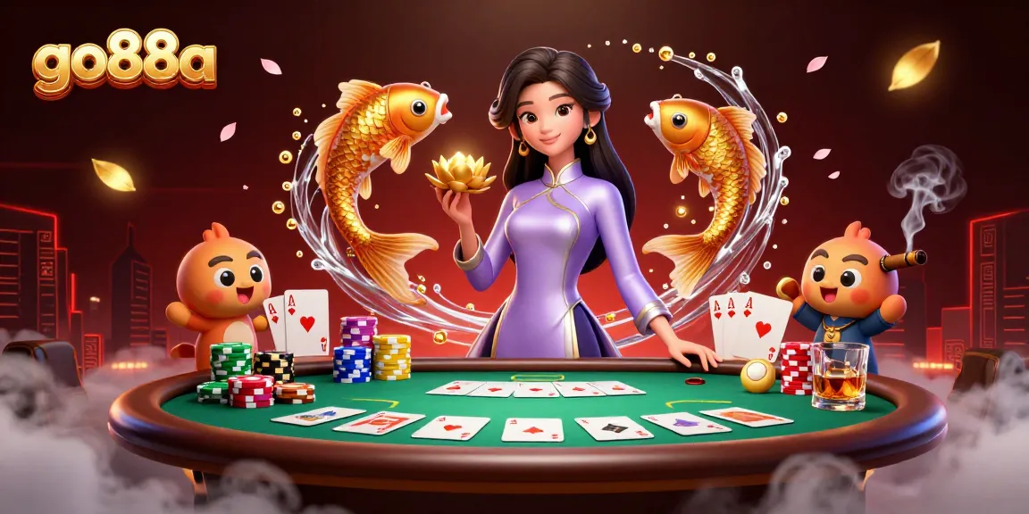 Experience exciting gameplay at go88a with vibrant visuals from our animated casino scene.