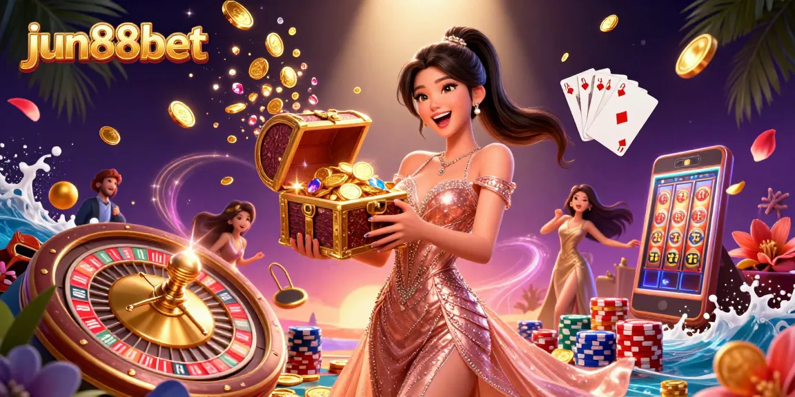 Bet and win big at jun88bet with a dazzling treasure scene full of excitement.