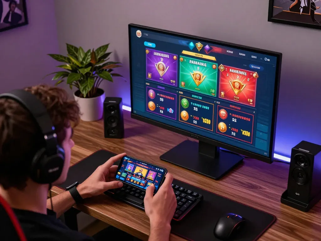 Engaging online gambling experience with go8 interface showcasing various games and vibrant atmosphere