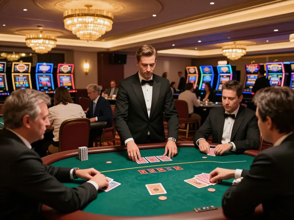 Players enjoying poker action at Rik vip casino with elegant atmosphere and dynamic gameplay