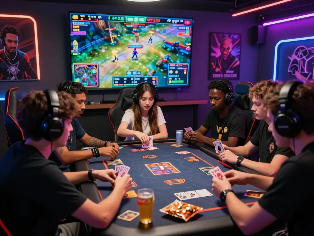 Players enjoying exciting card games at VUA99 gaming table in a vibrant atmosphere.