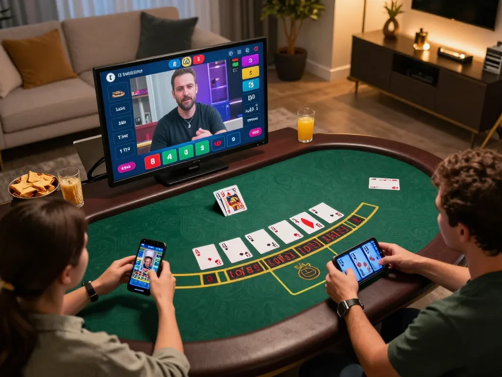 SHBET online blackjack session showcasing players engaging with the dealer and betting actively.