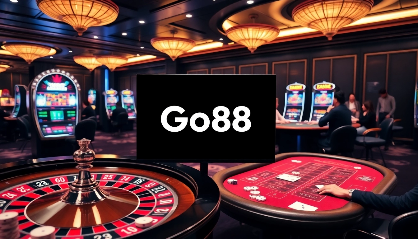 Engage in thrilling action as you tải go88 with vibrant casino games, poker tables, and slot machines.