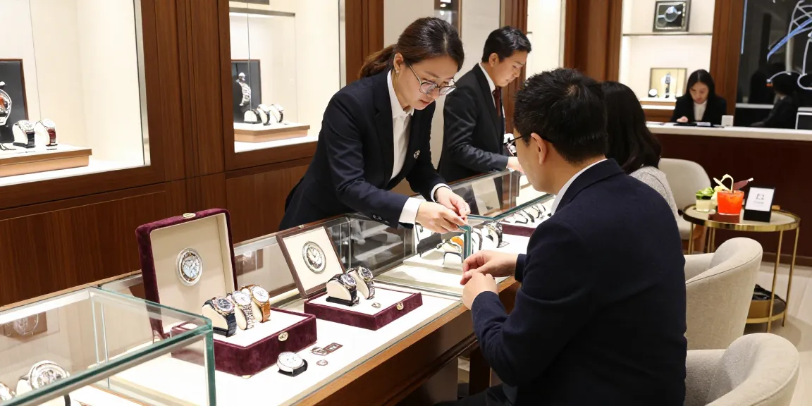 Discover exquisite replica watches in a luxurious showroom environment, showcasing detailed craftsmanship and stylish design.