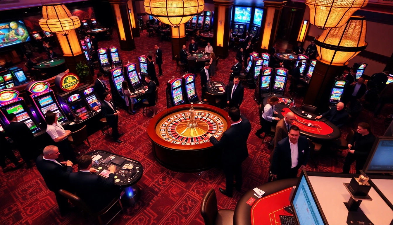 Players enjoying various games at SODO CASINO 66 with a lively atmosphere filled with excitement.