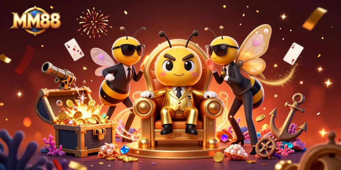 MM88 gaming experience enhanced by bumblebee mob boss and vivid casino elements.