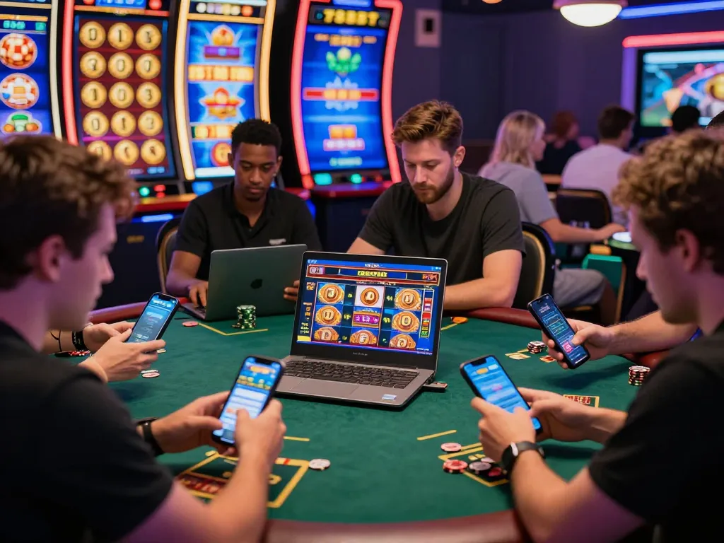 Engaging players enjoying various games on the 789bet online gambling platform.