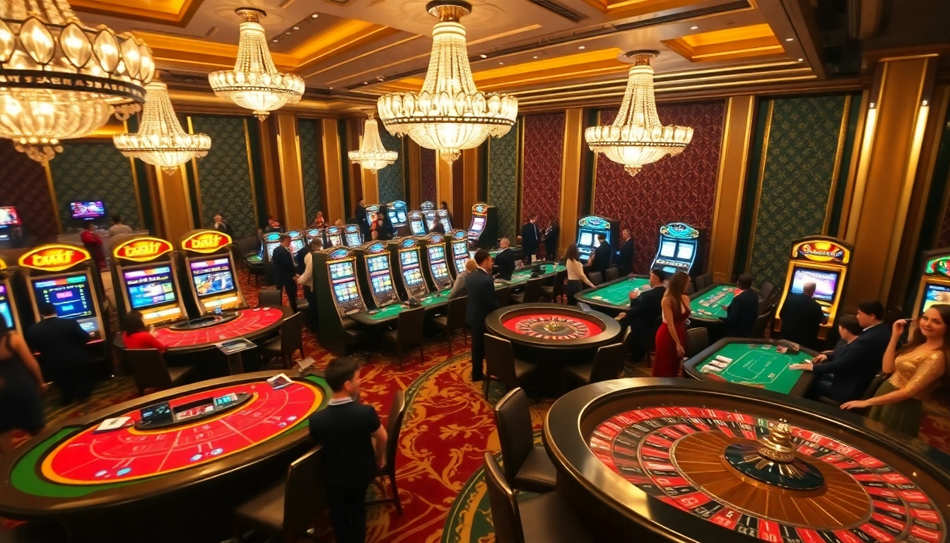Experience thrilling gameplay at nhà cái nk88 with lively casino tables and engaging slot machines.