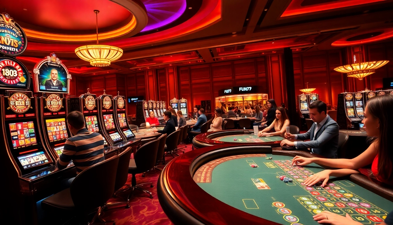 Players experiencing thrilling gameplay at FUN79, highlighting the excitement of online gambling activities.