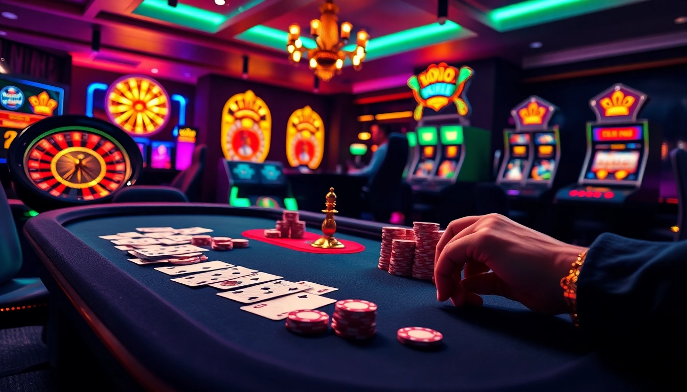 Experience thrilling gameplay at https://one88.sa.com/ with vibrant poker chips and engaging casino tables.