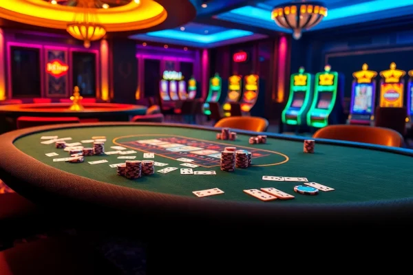 Exciting poker game scene highlighting 888vi's vibrant casino experience.