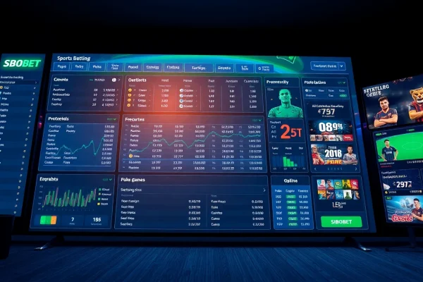 Engaging digital betting interface showcasing sbobet.dance with vibrant sports gaming options and user-friendly design.
