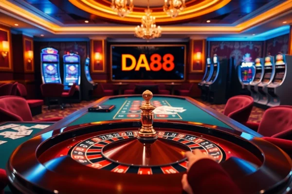 Experience the excitement of gambling at https://da88j.com/ with lavish casino tables and vibrant game displays.